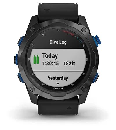 Умные часы Garmin Descent MK2 стальные с черным ремешком