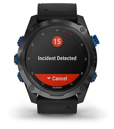 Умные часы Garmin Descent MK2 стальные с черным ремешком